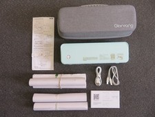 Jadens Gloryang PD-A4 Blue Wireless Portable Thermal Printer w/5 Rolls Paper picture