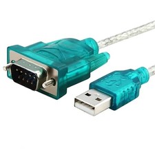 9 Pin Cable PDA 3FT New Translucent USB 2.0 To DB9 RS232 Serial Converte picture