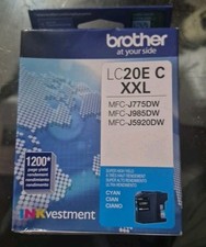 *Deformed Box* Brother LC20E C XXL Cyan Ink Ctg LC20ECXXL Exp. 4/26 picture