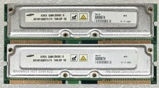 2x Infineon 256MB 800Mhz 45ns Rambus Direct RDRAM, ECC, HYR1812840G-845 picture