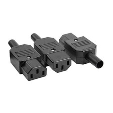 3pcs AC250V 10A Female 3P Panel Mount IEC320 C13 Power Adapter Connector picture