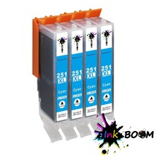 4 Cyan Ink Cartridge for CLI-251 PIXMA IX6820 MG5420 MG5522 MG6420 MX722 picture