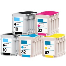 23 pack ink cartridges for HP 10 / 82 XL C4844A C4911A C4912A C4913A Officejet picture