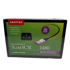 Adaptec SlimSCSI 1480 CardBus Ultra SCSI Adapter APA-1480 Mac Kit New Sealed picture