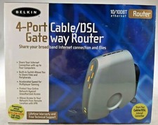 Belkin F5D52304 4-Port Cable/DSL Gateway Router Ethernet 10/100BT Gaming picture