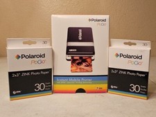 New Polaroid PoGo Instant Mobile Printer Bundle w Zink Photo Paper picture