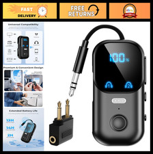 Bluetooth 5.4 Audio Adapter Transmitter Receiver, aptX Adaptive, 2-in-1 for TV & picture