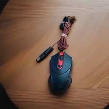 Red Dragon Wired USB LED Optical Weighted Gaming Mouse 3200 DPI S101-3 Excellent picture