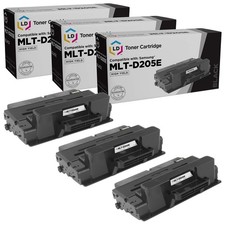 LD Set of 3 Extra HY Black Toner for Samsung MLT-D205E ML-3712 ML-5639FR ML-5739 picture