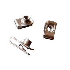 25 PCS M8 Stainless Steel UStyle ClipOn Nut UType Fasteners Hardware picture