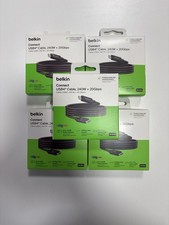 Lot Of 5 Belkin Connect USB4 Cable 240W + 20gbps Black 4 ft NEW IN BOX picture