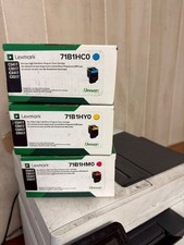 ✅ Genuine Lexmark 71B1HM0 71B1HCO 71B1HMO, CMY, HIGH YIELD, NEW SEALED BOXS picture