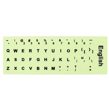 English Keyboard Stickers Glow in the Dark Keyboard Cover Black picture