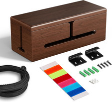 Large Cable Management Box-Stylish Wire Organizer, Wire Concealer and Wire Manag picture