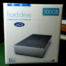 LACIE 500GB USB2 Porsche 7200RPM Model 301103U in original Box w/ power cords picture