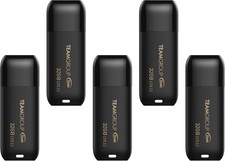 TEAMGROUP C175 32GB 5 Pack USB 3.2 Gen 1 (USB 3.1/3.0) (5-Pack), Black  picture