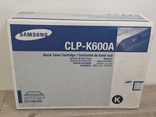 Genuine Samsung CLP-K600A Black Toner Cartridge CLPK600A picture