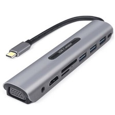 USB C Hub,Type C to 4K HDMI,VGA,SD/MicroSD,USB 3.0,Audio,Power Delivery 9 IN 1 picture