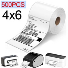 500/1000pcs 4x6 Direct Thermal Shipping Label Compatible for Phomemo PM-241-BT picture