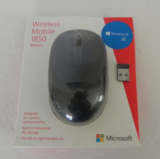 Microsoft Mobile 1850 Wireless USB Mouse Black New in Package , PC Mac picture