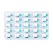 25 PCS LC/OM3 Fiber Optic Coupler Keystone Jack Modular LC Duplex Multimode picture