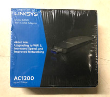 Linksys AC1200 WiFi 5 USB Adapter Dual-Band WUSB6300 Up To 1.2 Gbps New Sealed picture