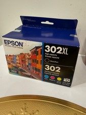 [NEW & SEALED] Genuine Epson 302XL Black & 302 | 3 Color Ink Combo. EXP. 12/2028 picture