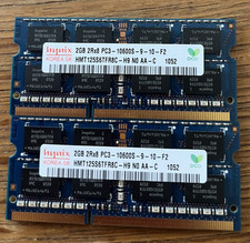 2 Hynix 2GB 2RX8 PC3 - 10600S - 9 -10- F2 HMT125S6TFR8C - H9 N0 AA-C 1052 A17a picture