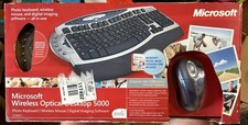 NEW NIB Microsoft Wireless Optical Desktop 5000 Keyboard Wireless Mouse Digital picture