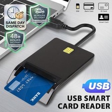 USB 2.0 CAC Reader DOD Military Common Access for ID IC Bank Credit Smart Card picture