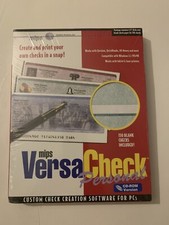 VersaCeck Check Personal 1998 w/ Blank Checks PC CD Print templates program New picture