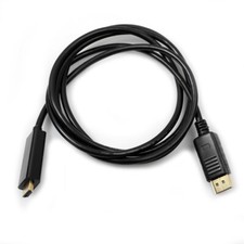 US DisplayPort DP Male to HDMI Male Cable Cord Adapter Black picture
