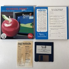 School Mom Plus 1992 Educational Software PC Floppy Disk Box Personal Companion picture