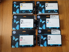 2021 GENUINE SET 6 HP #72 INKS DESIGNJET T610 T1100 C9403A C9370A C9371A-C9374A picture