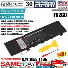 Battery for Dell Inspiron 13 7000 2-in-1 7373 7386 7370 7380 5370 F62G0 RPJC3 US picture