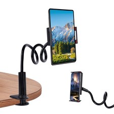 Lazy Bracket Gooseneck Tablet Holder for Bed, 360 Flexible Long Arm Adjustabl... picture