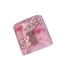 1pc Cute Ultra Kawaii Pink Cute Anime Keycap Resin Keycap Handmade Key Cap picture