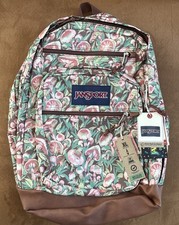 NEW JanSport Cool Student Laptop Backpack - Painterly Mushrooms (17