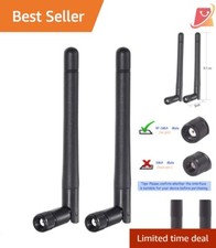 Omni-Directional 2-Pack RP-SMA Male Antennas for WiFi Router & Security Cameras picture