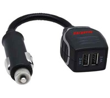 RoadKing RK01701 Dual USB Car Charger 4.8-amp Output 12V/DC Extension Boom Plug picture