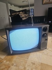 VTG Samsung TB1290 RETRO GAMING BLACK S WHITE 12V Car Truck Or 114V Works 👍 picture