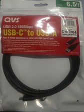 QVS USB-C to USB-A 2.0 C To Type-A USB 2.0 480Mbps 6.5ft picture