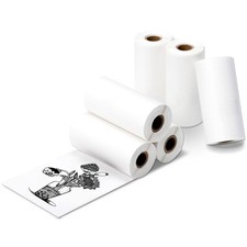 6 Roll Mini Sticker Printer Photo Paper, 57 X 30Mm Thermal Printer Pap picture