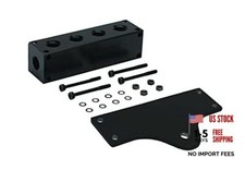 92820 6 Port Manifold with Mounting Holes, Black picture