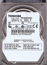 MK5065GSXN HDD2J12 S QG01 B G002706A Thailand GB001H 500GB 2011 SATA 2.5 TOSHIBA picture