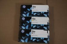 3 New OEM HP 776F Designjet XL 3600 Cyan,Yellow & Gray Inks 1XB31A,1XB33A,1XB35A picture