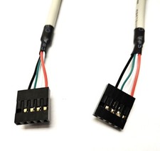 18in Internal 5 Pin (1x5) USB IDC Motherboard Header Cable - F/F  picture