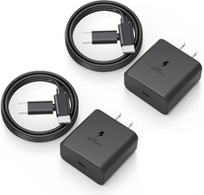 2Pcs 45W Fast Charger USB C Wall Charger For Samsung Chromebook 4 4+ Pro Plus V2 picture