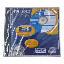 New Sealed HP Hewlett Packard CD-R C4437A 650 MB 74 Min 8x Write Speed 1998 picture