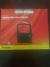 PORELON 11510 Nylon Ribbon 6 Pack 11510 Black Printer Ribbon Non-OEM Compatible picture